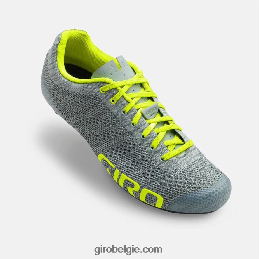 FXR2441068 Giro uniseks Empire e70 gebreide schoen grijs gemêleerd/highlight geel - Image 2
