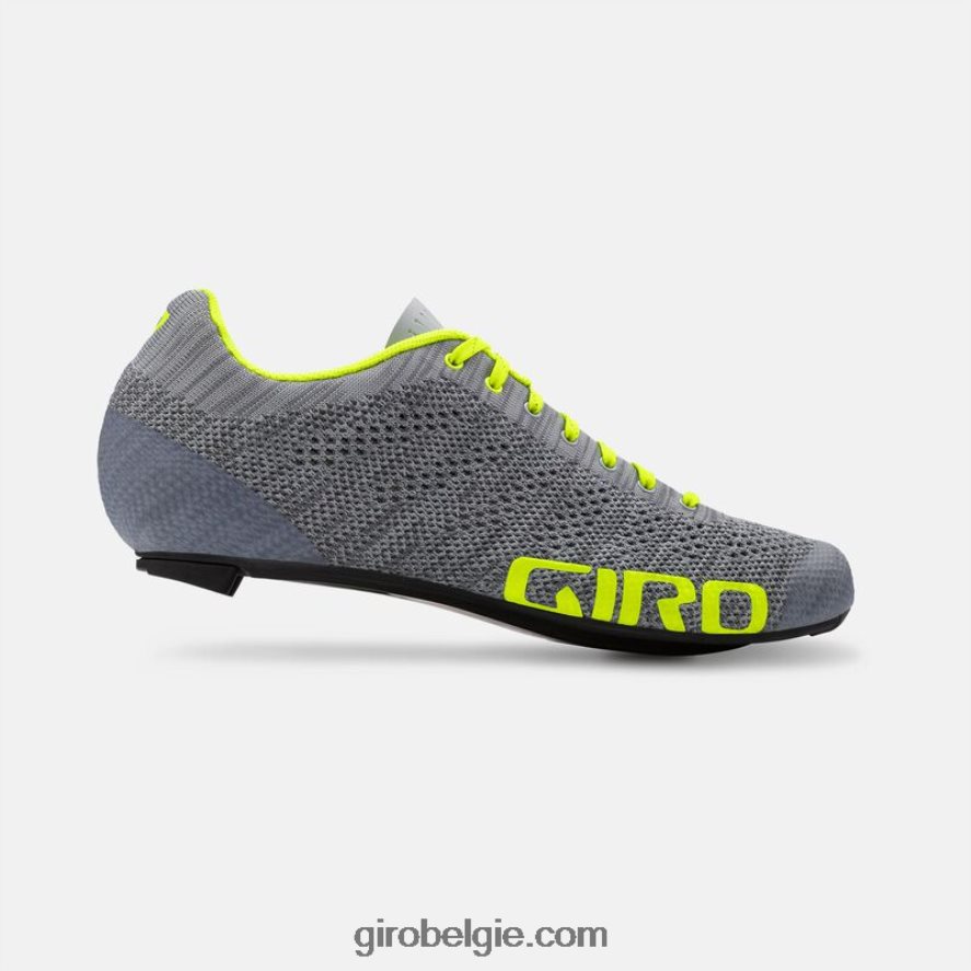 FXR2441068 Giro uniseks Empire e70 gebreide schoen grijs gemêleerd/highlight geel - Image 1