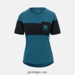 FXR2441121 Giro vrouwen rit trui havenblauw/zwart