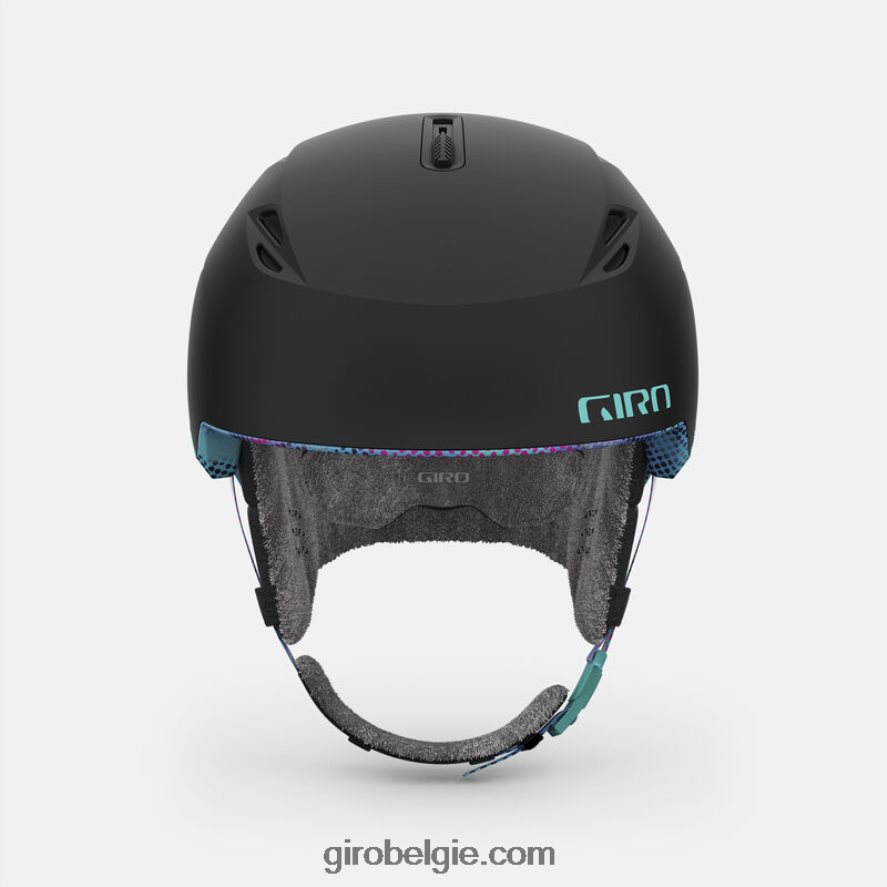 FXR2441144 Giro vrouwen envi bolvormige helm mat zwarte chroma stip - Image 3