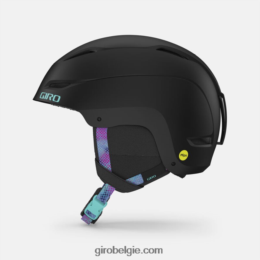 FXR2441179 Giro vrouwen ceva mips-helm mat zwarte chroma stip - Image 1