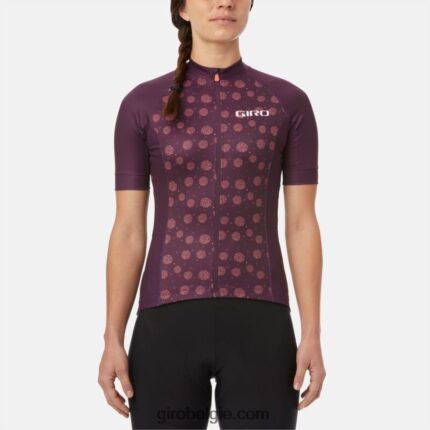FXR2441235 Giro vrouwen chrono sportshirt stoffige paarse palm barstte