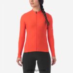 FXR2441249 Giro vrouwen chrono thermische ls jersey vermiljoen