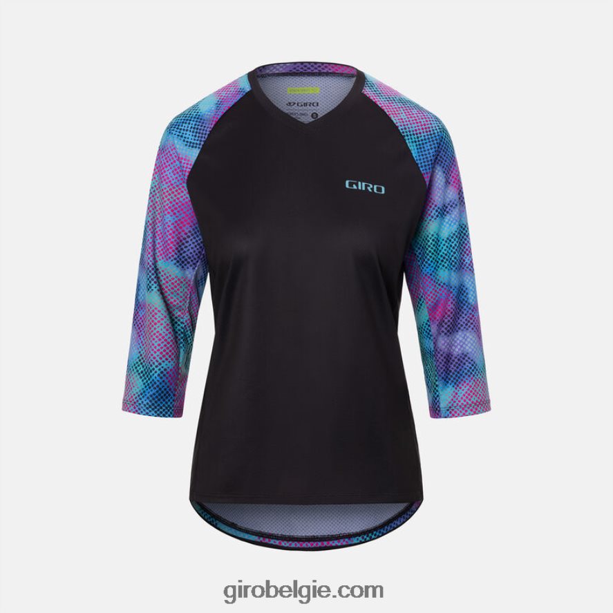 FXR2441250 Giro vrouwen robuuste 3/4 jersey zwarte chroma-stip - Image 1