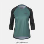 FXR2441253 Giro vrouwen robuuste 3/4 jersey grijs groen springen