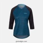 FXR2441254 Giro vrouwen robuuste 3/4 jersey haven blauwe steenslag