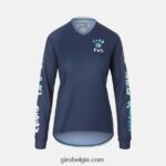 FXR2441270 Giro vrouwen ruige ls jersey middernacht blauwe ews