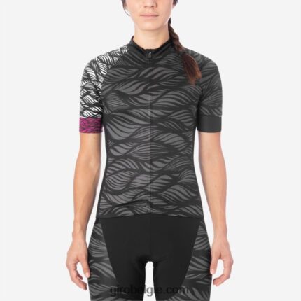 FXR2441273 Giro vrouwen chrono expert trui zwart/grijze kille