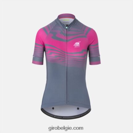 FXR2441276 Giro vrouwen chrono expert trui roze straat onda's