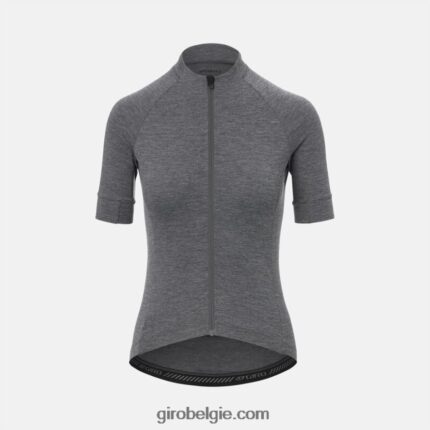 FXR2441290 Giro vrouwen nieuwe wielertrui grijze heide
