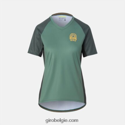 FXR2441300 Giro vrouwen ruige trui grijs groen golvend