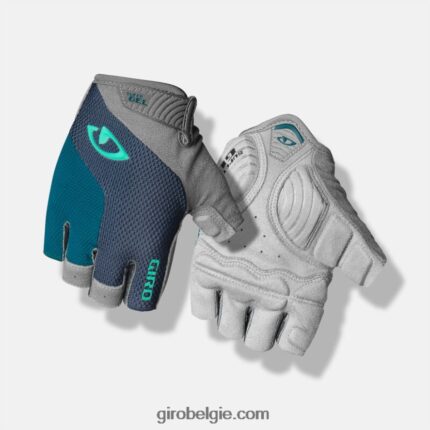 FXR2441367 Giro vrouwen strada massa supergel handschoen havenblauw/schreeuwend groenblauw