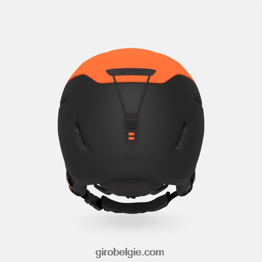 FXR2441476 Giro kinderen neo jr. helm mat helder oranje/zwart - Image 4
