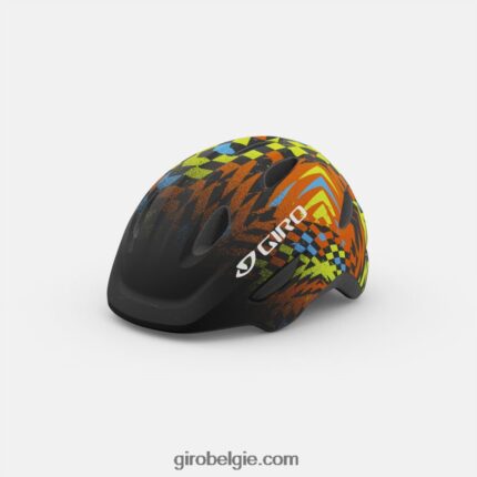 FXR2441494 Giro kinderen scamp mips helm matzwart geruit vervagen