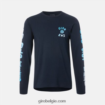 FXR244260 Giro Heren tech tee - lange mouw middernacht blauwe ews