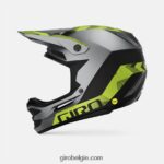 FXR244262 Giro uniseks opstandige bolvormige helm mat metallic zwart/ano lime - Image 2