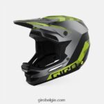 FXR244262 Giro uniseks opstandige bolvormige helm mat metallic zwart/ano lime