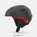 FXR244351 Giro Heren raster bolvormige helm mat grafiet/rood