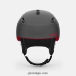 FXR244351 Giro Heren raster bolvormige helm mat grafiet/rood - Image 3