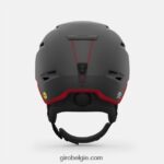 FXR244351 Giro Heren raster bolvormige helm mat grafiet/rood - Image 5