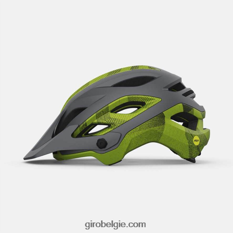 FXR244475 Giro uniseks verdienen bolvormige helm mat metallic zwart/ano lime - Image 2