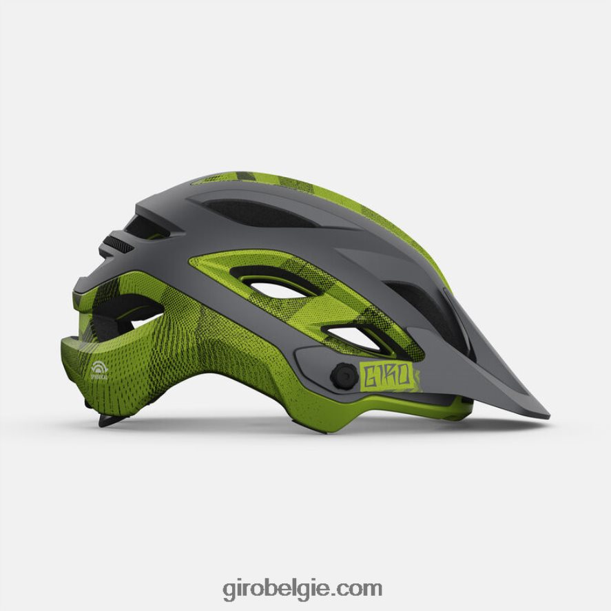 FXR244475 Giro uniseks verdienen bolvormige helm mat metallic zwart/ano lime - Image 3