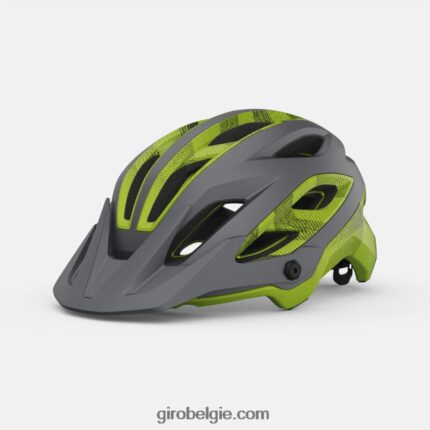 FXR244475 Giro uniseks verdienen bolvormige helm mat metallic zwart/ano lime