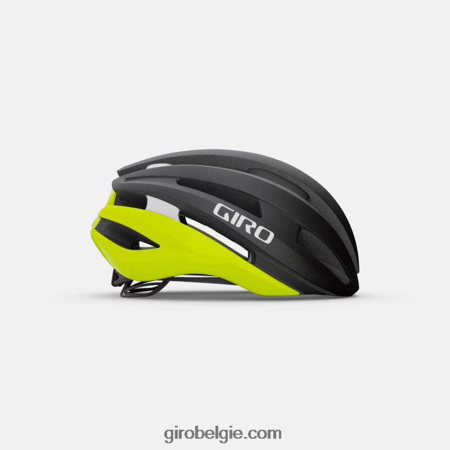 FXR244481 Giro uniseks synthe mips ii helm mat zwart/highlight geel - Image 3