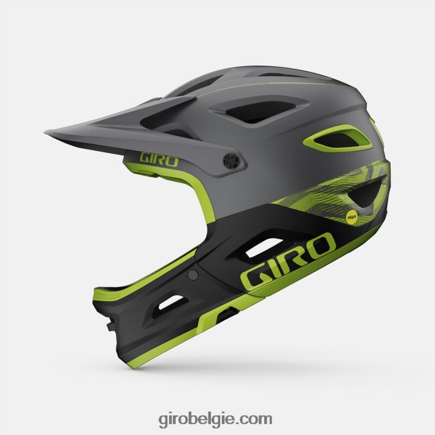 FXR244556 Giro uniseks switchblade mips-helm mat metallic zwart/ano lime - Image 2