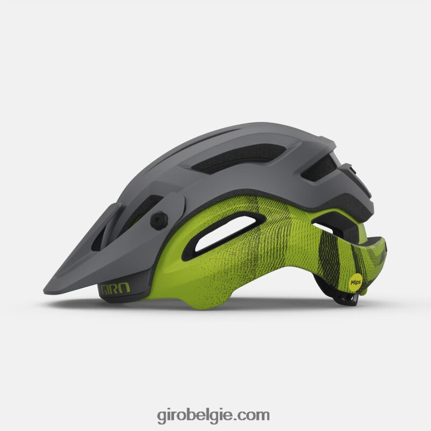 FXR244587 Giro uniseks manifest bolvormige helm mat metallic zwart/ano lime - Image 2