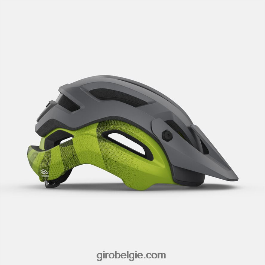 FXR244587 Giro uniseks manifest bolvormige helm mat metallic zwart/ano lime - Image 3