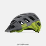 FXR244627 Giro uniseks radix mips helm mat metallic zwart/ano lime - Image 2