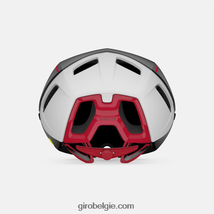 FXR244632 Giro uniseks overwin mips-helm mat zwart/wit/fel rood - Image 4