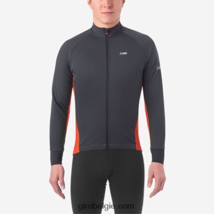 FXR244715 Giro Heren chrono pro windbloc jersey vermiljoen