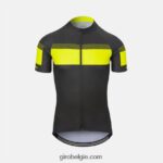 FXR244723 Giro Heren chrono sportshirt zwart/highlight geel sprint