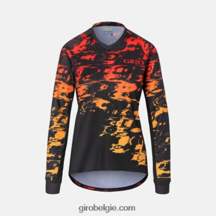 FXR244730 Giro vrouwen ruige ls jersey zwarte hyperglitch