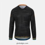 FXR244732 Giro Heren ruige ls jersey zwarte hete schoot