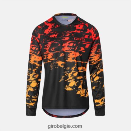 FXR244733 Giro Heren ruige ls jersey zwarte hyperglitch