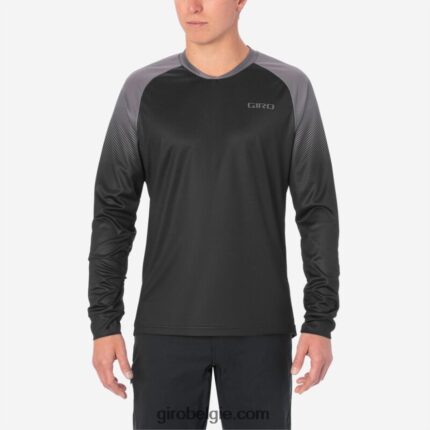 FXR244734 Giro Heren ruige ls jersey overgang zwart/houtskool