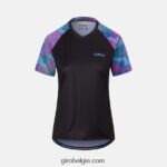 FXR244766 Giro vrouwen ruige trui zwarte chroma-stip