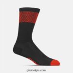 FXR244789 Giro uniseks comp racer hoge sok zwart/helder rood