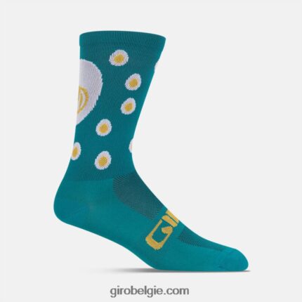 FXR244795 Giro uniseks comp racer hoge sok haven blauwe eieren