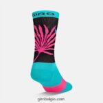 FXR244798 Giro uniseks comp racer hoge sok schreeuwende wintertaling/neon roze handpalmen - Image 2
