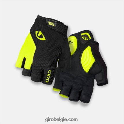 FXR244828 Giro Heren Strade dure supergel handschoen zwart/highlight geel