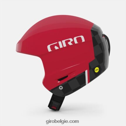FXR244978 Giro Heren avance bolvormige helm mat rood/koolstof