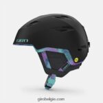 FXR2441144 Giro vrouwen envi bolvormige helm mat zwarte chroma stip