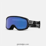 FXR2441152 Giro vrouwen moxie-bril zwart/wit data mosh