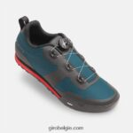 FXR244249 Giro Heren tracker-schoen havenblauw/felrood - Image 2