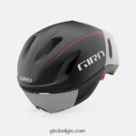 FXR244632 Giro uniseks overwin mips-helm mat zwart/wit/fel rood